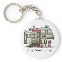 High Tech 5th Wheel Camper Keychain HSH