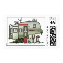 High Tech 5th Wheel Camper Postage