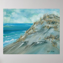High Tide by the Dune Poster