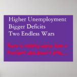 High unemployment poster