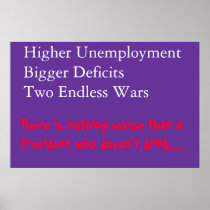 High unemployment poster