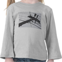 High Voltage - black and white industrial photo t-shirts