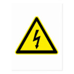 High Voltage Sign Postcards