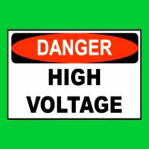 High Voltage Warning Poster posters