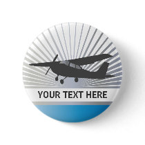 High Wing Aircraft Button