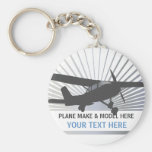 High Wing Aircraft Key Chains