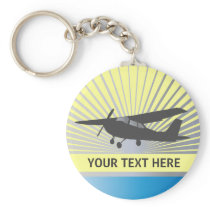 High Wing Aircraft Key Chains