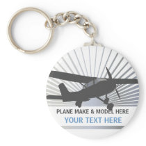 High Wing Aircraft Key Chains