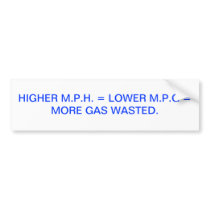 HIGHER M.P.H. BUMPER STICKER