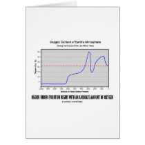 Higher Order Evolution Begins Adequate Amt Oxygen Greeting Card