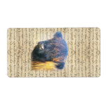 Highland cow personalized shipping label