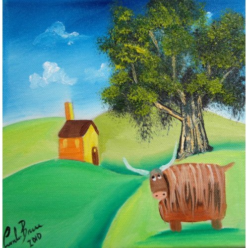 HIGHLAND COW print
