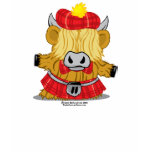 Highland Cow Red Kilt T-shirt