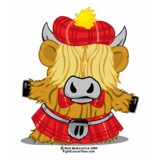 Highland Cow Red Kilt shirt