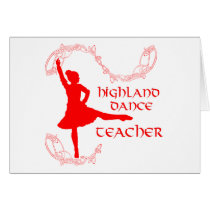 Highland Dance Teacher - Red cards