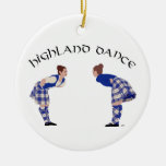 Highland Dancers Bow Christmas Tree Ornament
