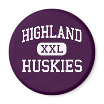 Highland - Huskies - High - Highland New York magnets by customteamsportswear Highland - Huskies - High - Highland New York magnets