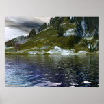 Highland mountain lake print