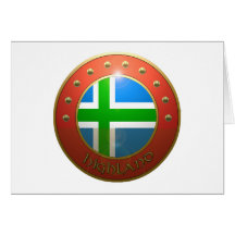 Highland shield greeting cards