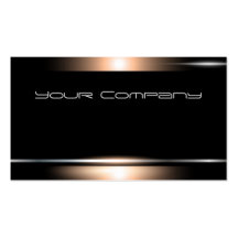 Highlighted  Bronze Black Corporate  Business Card