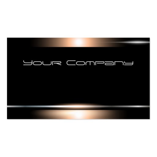 Highlighted  Bronze Black Corporate  Business Card