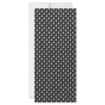 Highly Realistic Carbon Fiber Textured Custom Rack Cards