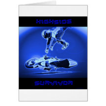 Highside Survivor Blue Greeting Card