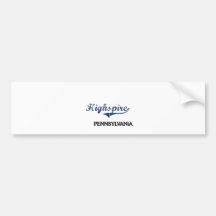 Highspire Pennsylvania City Classic Bumper Stickers