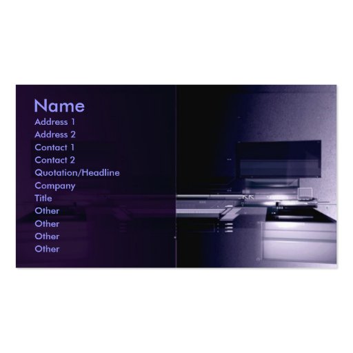 HighTech 2011Calendar Business Card Templates (front side)