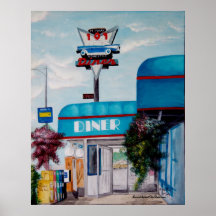 Highway 101 Diner Print