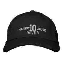 Highway 10 Liquor Embroidered Hat