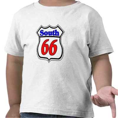Highway 66 South T Shirts by figstreetstudio