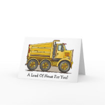 Highway Dump Truck Note Card