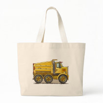 Highway Dump Truck Tote Bag