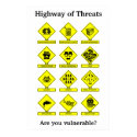 Highway of Threats Security Awareness Poster posters