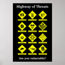 Highway of Threats Security Awareness Poster