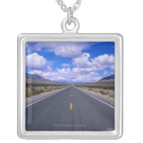 Highway Through Death Valley, California Personalized Necklace