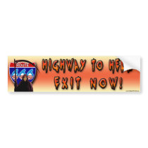 Highway To Hell Route 666 - Bumper Stickers