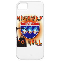 Highway To Hell Route 666 - Round iPhone 5 Cover