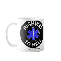 Highway to Hell Tire - Mugs by tkepner Highway to Hell Tire - Mugs
