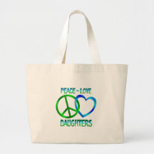 Hijas del amor de la paz bolsas