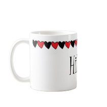 Hikari Hearts Name Coffee Mugs