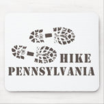 Hike PA Boots, Stencil Text Mouse Pad