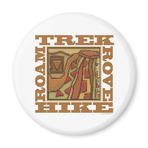 Hike, Trek magnets by GreenNeighbor Hike, Trek magnets
