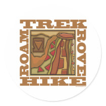 Hike, Trek stickers