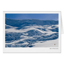 Hiker at Neko Harbor Greeting Card
