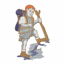 Hiker Boy embroidered shirts by ZazzleEmbroidery Hiker Boy embroidered shirts