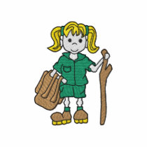 Hiker Girl embroidered shirts by ZazzleEmbroidery Hiker Girl embroidered shirts