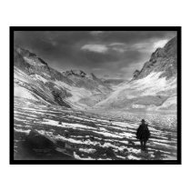 Hiker in the Mount Aconcagua Valley in Chile 1915 posters