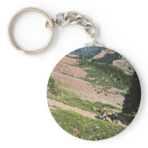Hikers in Rockies Aspen CO Key Chains